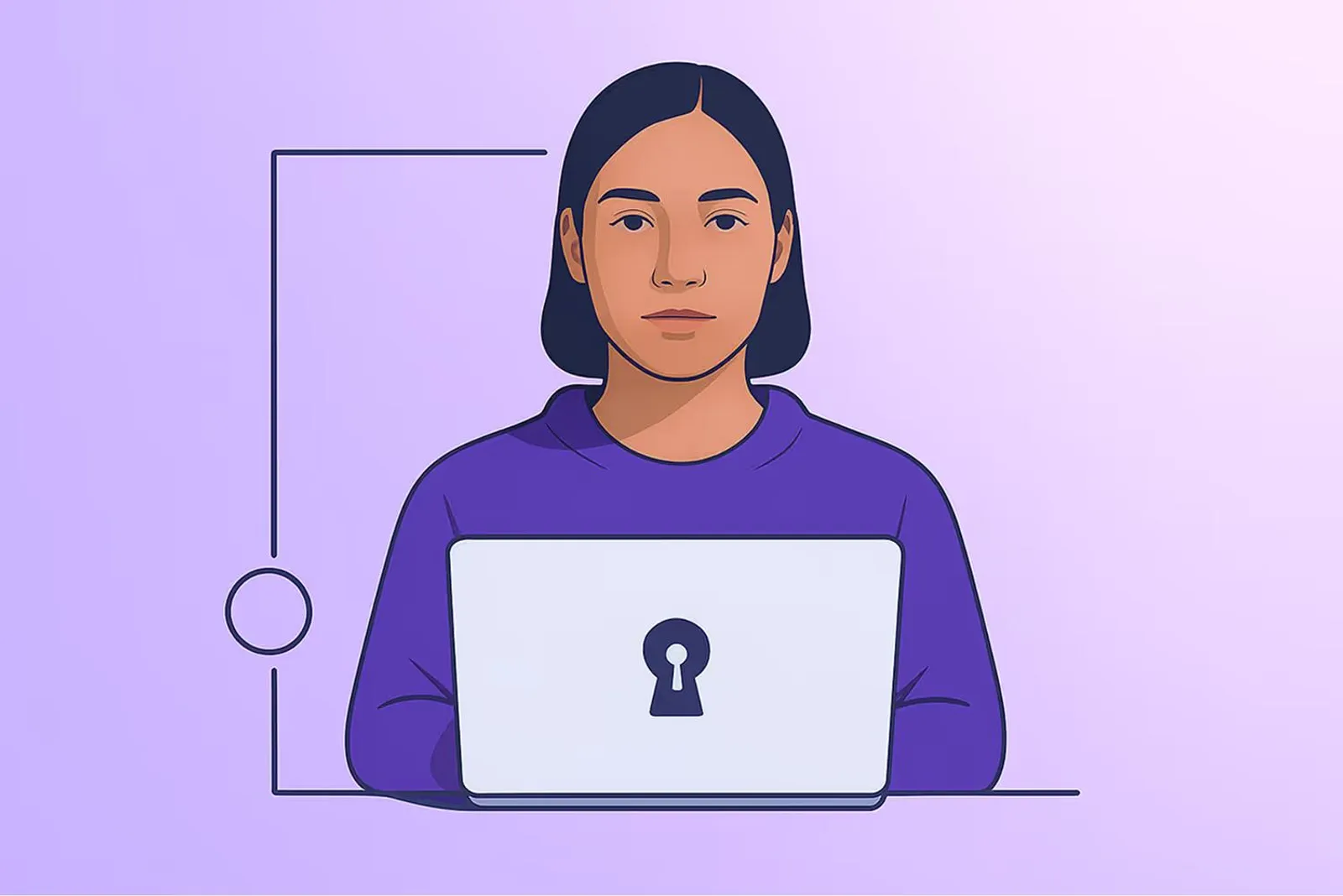 A woman doing a kyc verification.