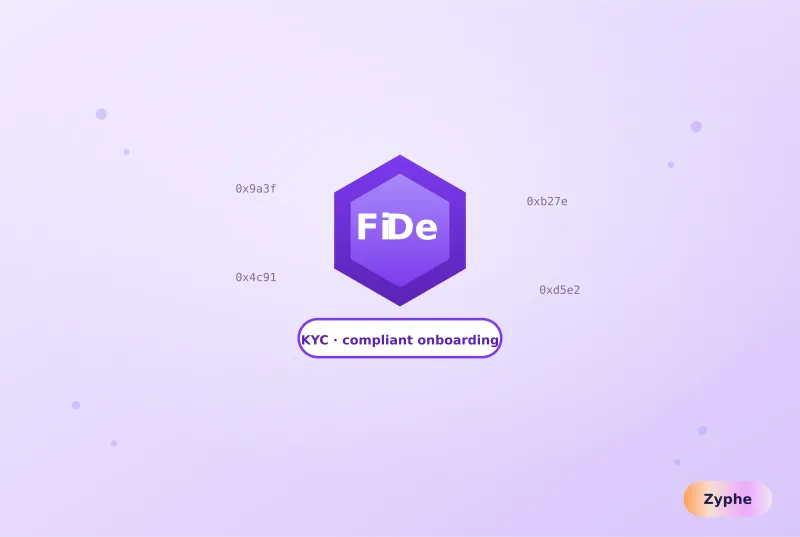 DeFi hex token with compliant KYC onboarding label and on-chain addresses